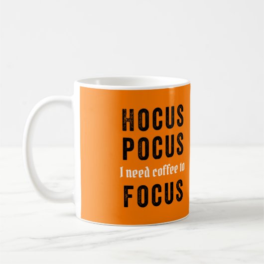 Hocus Pocus Focus Niedlich Funny Halloween Kaffee  Kaffeetasse (Links)