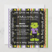 Hocus Pocus Frankenstein Birthday Einladung (Vorderseite)