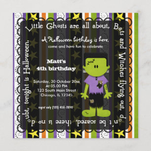 Hocus Pocus Frankenstein Birthday Einladung