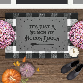 Hocus Pocus Grey Halloween Zitat Fußmatte