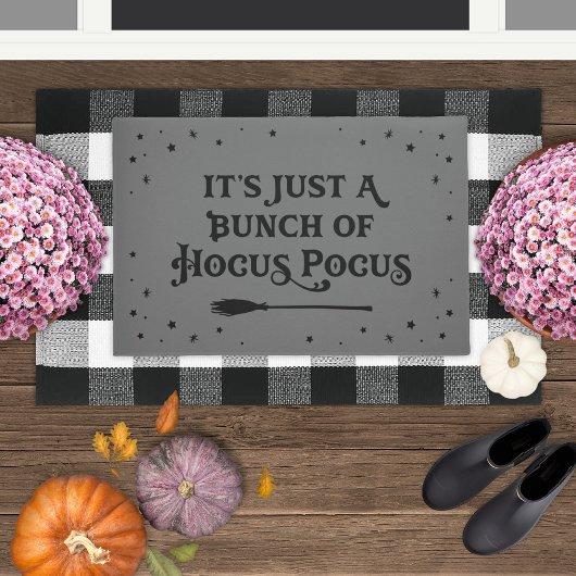 Hocus Pocus Grey Halloween Zitat Fußmatte
