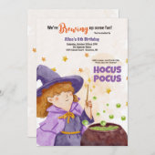 Hocus Pocus Halloween Einladung (Vorne/Hinten)
