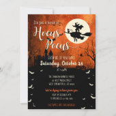 Hocus Pocus Halloween Einladung (Vorderseite)