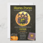 Hocus Pocus Halloween Geburtstagsparty Einladung (Vorderseite)