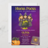 Hocus Pocus Halloween Geburtstagsparty Einladung (Vorderseite)