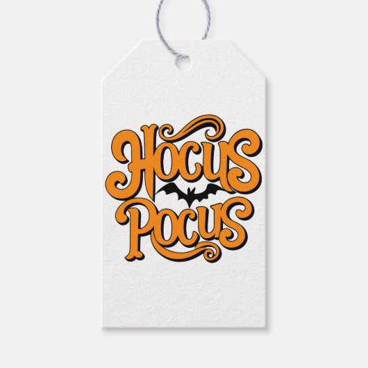 Hocus Pocus Halloween Geschenkanhänger (Vorderseite)
