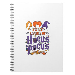 Hocus Pocus Halloween Hexen Kessel Besen Katze M Notizblock