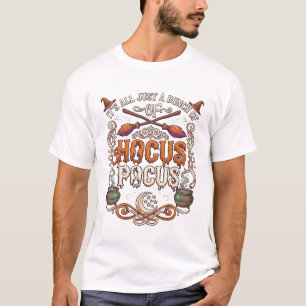 Hocus Pocus Halloween Hexenbesen Kessel_1 T-Shirt