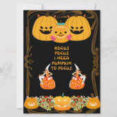 Hocus Pocus Halloween Hexengoldrahmen Spooky Dunke Karte (Vorderseite)
