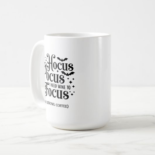 Hocus Pocus Halloween Kaffeetasse (Vorderseite Links)