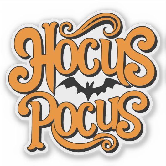 Hocus Pocus Halloween Label (Vorderseite)
