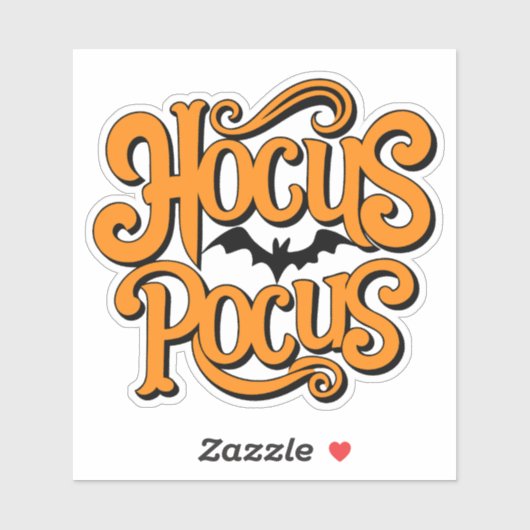 Hocus Pocus Halloween Label (Blatt)
