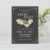 Hocus Pocus Halloween-Party Einladung (Stehend Vorderseite)