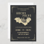 Hocus Pocus Halloween-Party Einladung (Vorne/Hinten)