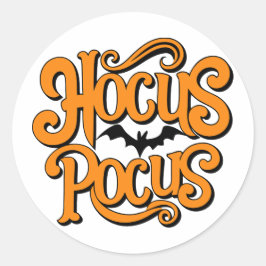 Hocus Pocus Halloween Runder Aufkleber