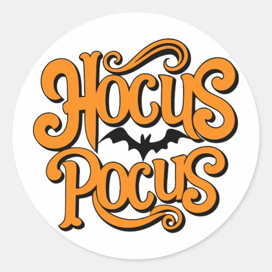 Hocus Pocus Halloween Runder Aufkleber (Vorderseite)