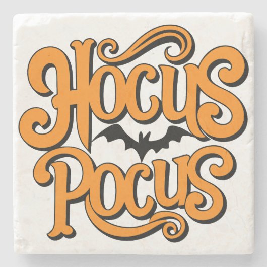 Hocus Pocus Halloween Steinuntersetzer (Vorderseite)
