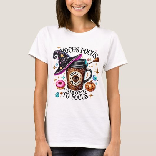 Hocus Pocus Halloween T-Shirt (Vorderseite)