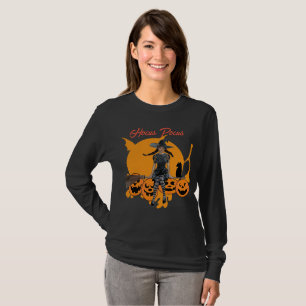 Hocus Pocus Halloween Witch Cat Kürbislaterne Spaß T-Shirt