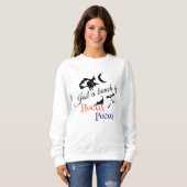 Hocus Pocus Halloween Zitat Elegant Weiß Frauen Sweatshirt (Vorne ganz)