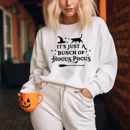 Hocus Pocus Halloween Zitat Frauengrau Sweatshirt