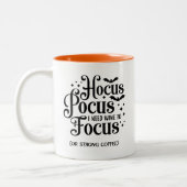 Hocus Pocus Halloween Zweifarbige Tasse (Links)