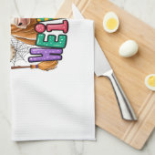 Hocus Pocus Heifer Halloween Cow Geschirrtuch (Viertel Falte)