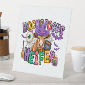Hocus Pocus Heifer Halloween Cow Sockelschild (In Situ)