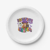 Hocus Pocus Heifer Halloween Kuh Pappteller (Vorderseite)