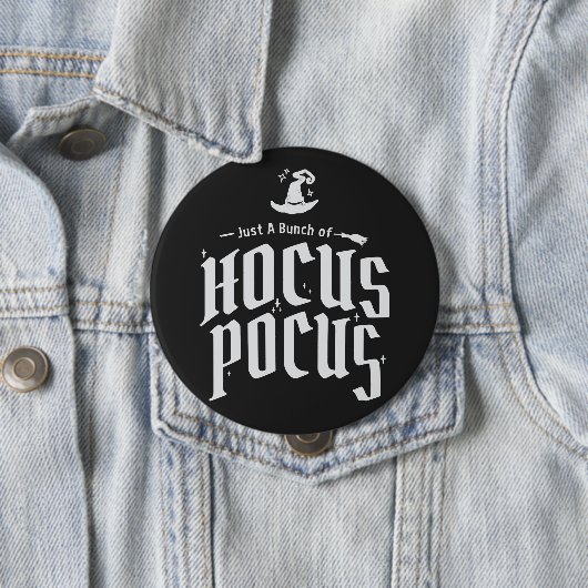 Hocus Pocus Hexe Funny Halloween Button (Beispiel)
