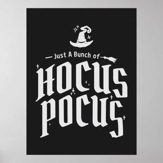 Hocus Pocus Hexe Funny Halloween Poster (Vorne)