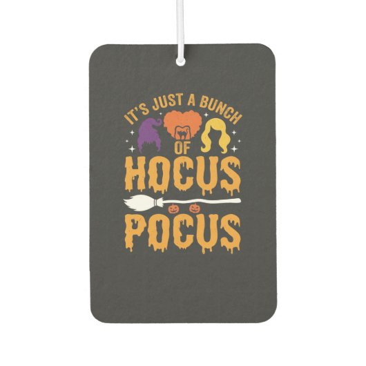 Hocus Pocus Hexe Halloween Vektor Design Autolufterfrischer (Vorderseite)