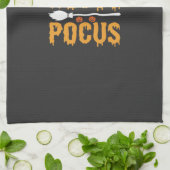 Hocus Pocus Hexe Halloween Vektor Design Geschirrtuch (Gefaltet)