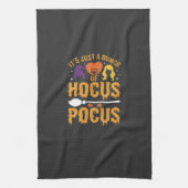 Hocus Pocus Hexe Halloween Vektor Design Geschirrtuch (Vertikal)