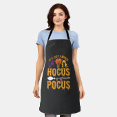 Hocus Pocus Hexe Halloween Vektor Design Schürze (Getragen)