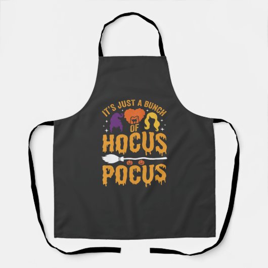 Hocus Pocus Hexe Halloween Vektor Design Schürze (Vorderseite)