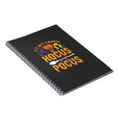 Hocus Pocus Hexe Halloween Vektordesign Notizblock (Rechte Seite)