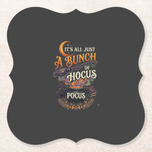 Hocus Pocus Hexenbesen schwarze Katze Magischer Ke Untersetzer