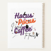 Hocus Pocus I brauche Kaffee zum Fokus Planer (Rückseite)