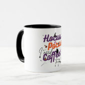 Hocus Pocus I brauche Kaffee zum Fokus Tasse (Vorderseite Links)