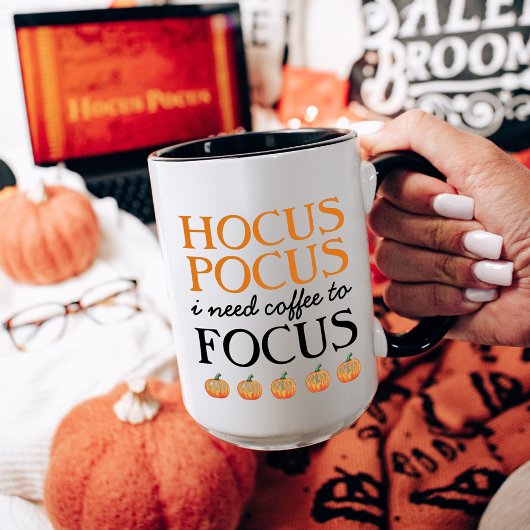 Hocus Pocus I brauche Kaffee zum Fokus Tasse