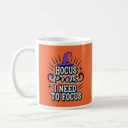 Hocus Pocus I muss fokussieren - Halloween Office Tasse (Links)
