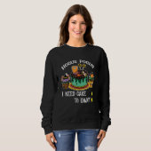Hocus Pocus I Need Cake zum Spaß am Halloween-Lehr Sweatshirt (Vorne ganz)