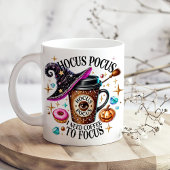 "Hocus Pocus I Need Coffee" Funny Witchy  Jumbo-Tasse