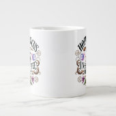 "Hocus Pocus I Need Coffee" Funny Witchy  Jumbo-Tasse (Vorderseite)