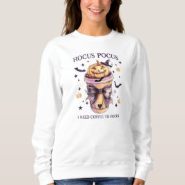 Hocus Pocus I Need Coffee to Focus Fun Sweatshirt