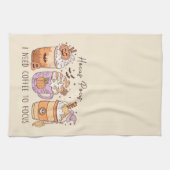 "Hocus Pocus I need coffee to focus" Geschirrtuch (Horizontal)