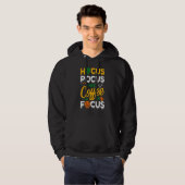 Hocus Pocus I Need Coffee To Focus Halloween Wome Hoodie (Vorne ganz)