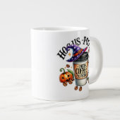 "Hocus Pocus I Need Coffee to Focus" Jumbo-Tasse (Vorderseite Rechts)