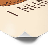 "Hocus Pocus I need coffee to focus" Poster (Ecke)